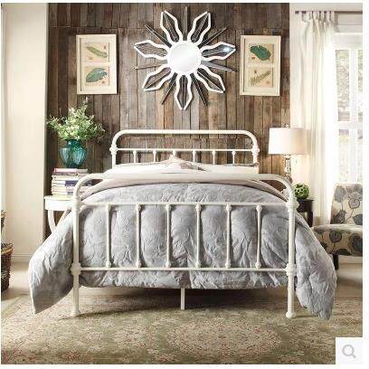 欧式铁艺床1.2m1.5米床单人床1.8米双人床铁架床铁床公主床儿童床