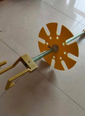 10KV带电作业绝缘放置架电力检修转盘式1.1M横担挂架配电高空挂架