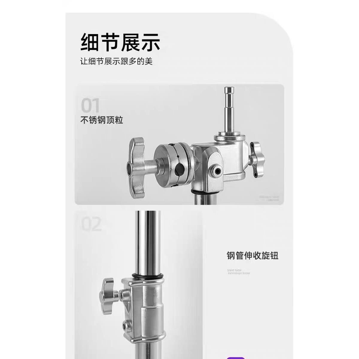 4.5米大型影视移动灯架摄影棚电影片场专用影视重型滑轮海罗兰腿