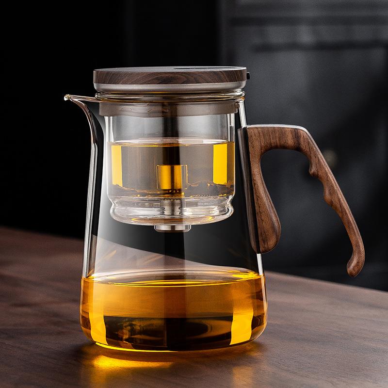 一键出水磁吸泡茶壶2025新款玻璃茶具套装家用茶壶茶杯茶台一整套