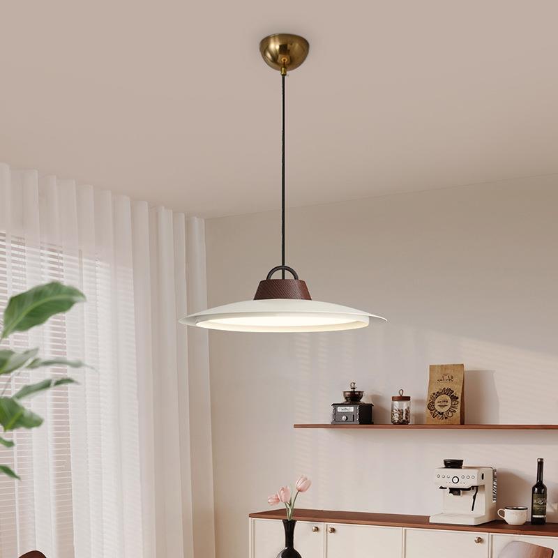 餐厅吊灯中古风极简飞碟简约现代设计师款创意吧台卧室咖啡厅灯具