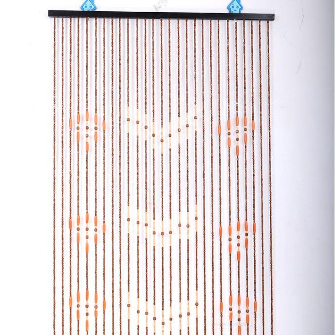 6朵梅花拼接图案木珠门帘 27根大珠门帘 客厅玄关房间隔断挂帘