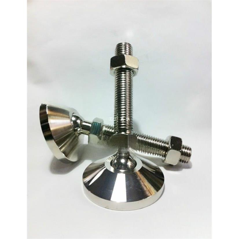 全金属重型万向调节脚/铁块关节蹄脚机脚/地脚杯100M16M20M24M30