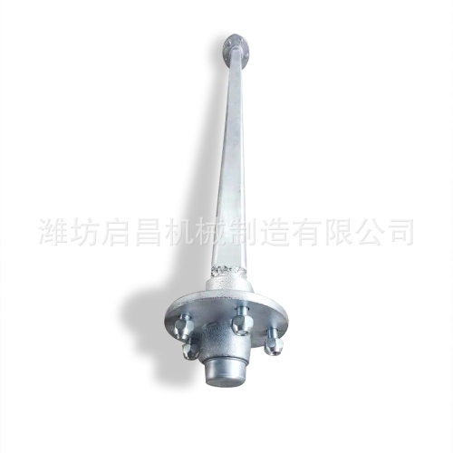 专业生产各种拖车轴拖车桥镀锌方钢无刹车轴总成非制动