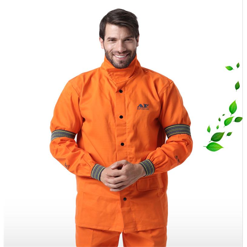 友盟 AP-9103 橙色防火布配弹力橡筋手袖