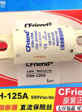 友容CFriend快速熔断器FDH-125A新能源直流熔断器保险丝500VAC/DC