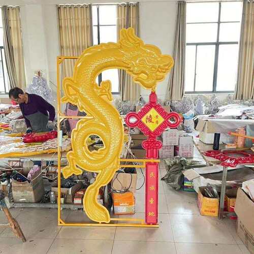 路灯杆火炬装饰造型灯市政道路景观灯户外防水led塑料发光吸塑厂