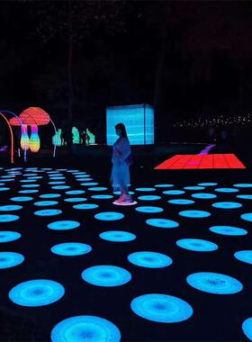 led地砖屏 人体互动感应舞台触摸屏防水防撞地砖显示屏