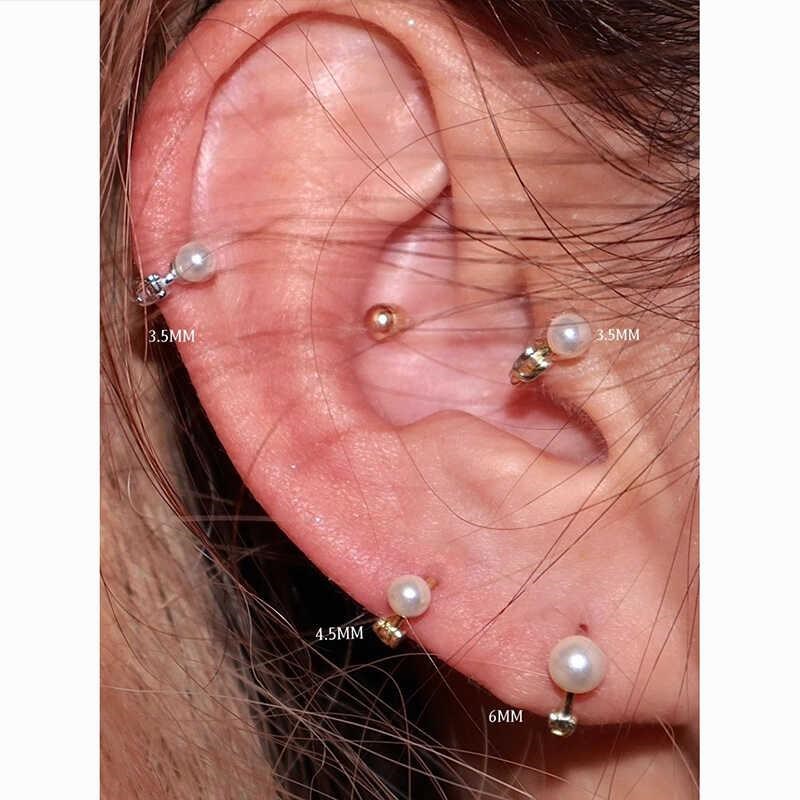 睡觉不用摘超迷你耳扣小耳圈y珍珠mini日系单只耳皮钉耳骨钉