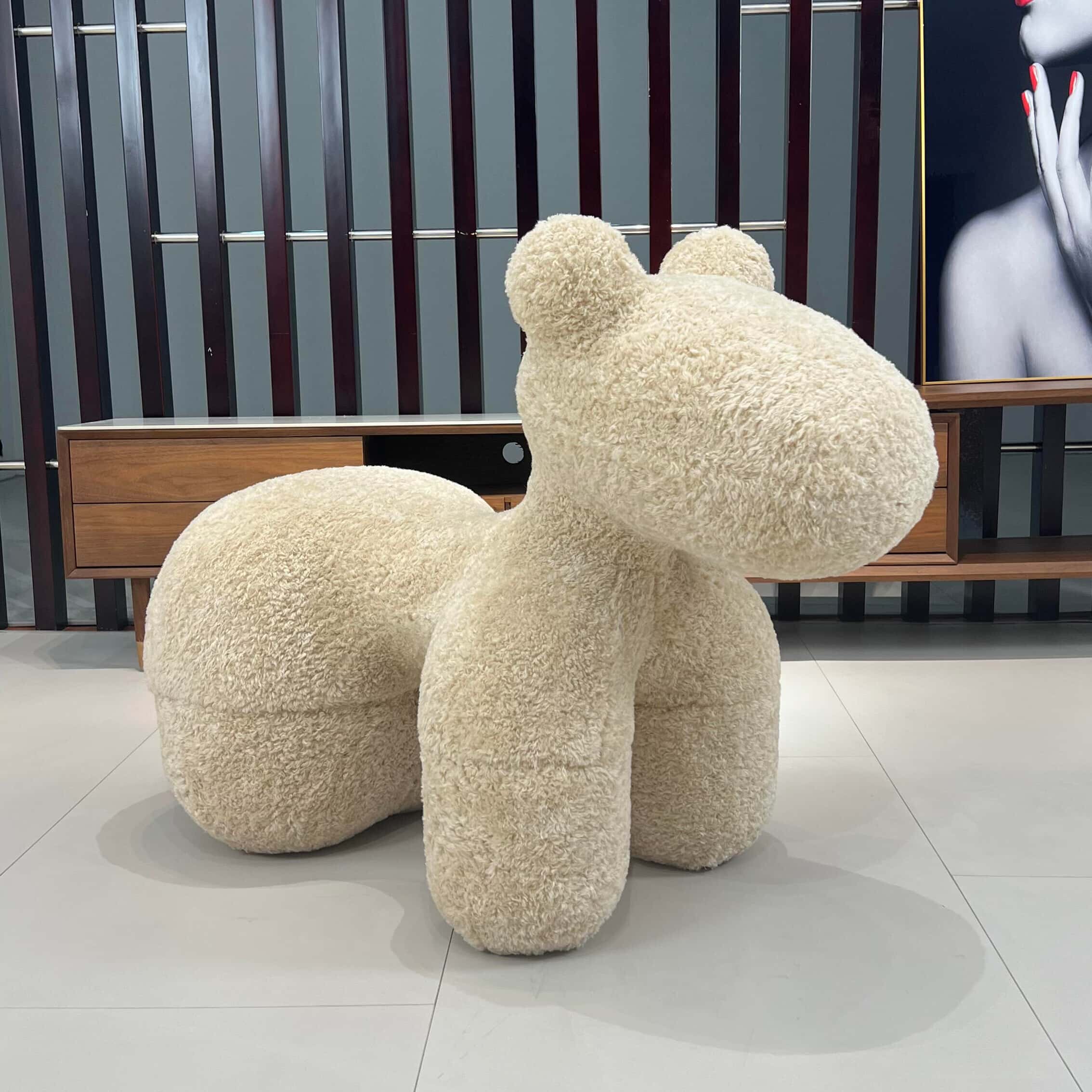 小马椅网红创意客厅定型绵动物座椅造型坐凳懒人沙发落地装饰摆件