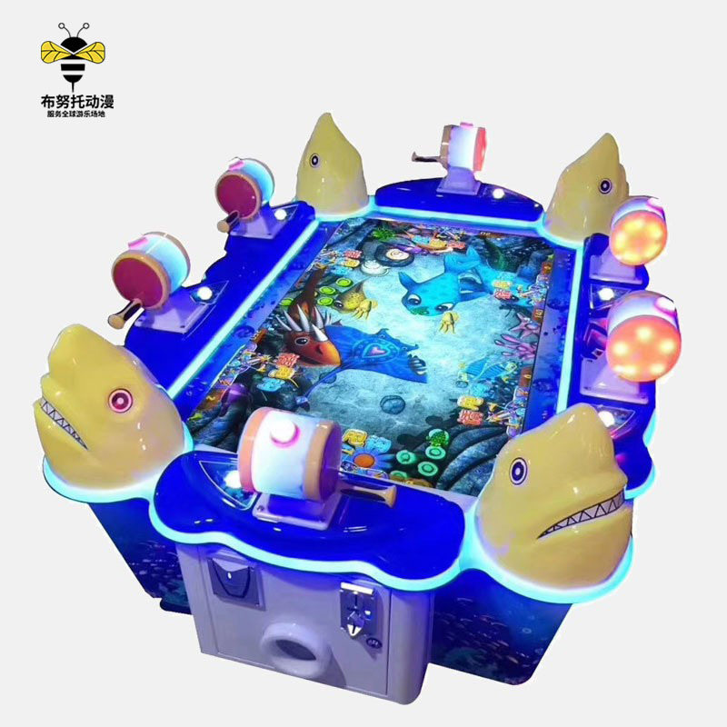 新款儿童钓鱼机大型商场游乐园投币游戏机扭蛋机游乐场设备彩票机