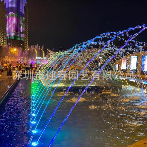 供应304不锈钢波光泉喷泉厂家 酒店广场水景景观音乐喷泉改造工程