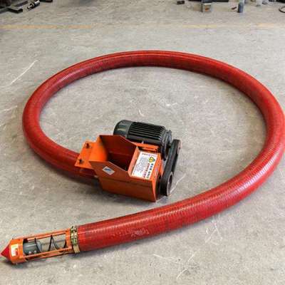 厂家直发螺旋输送机 长度3-30米软管吸粮机 工地灰沙绞龙提升机