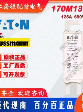170M1368快速熔断器 690V 125A 巴斯曼BUSSMANN快速熔断器