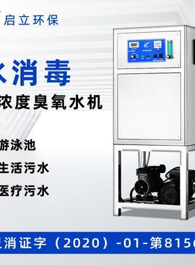 启立20G臭氧发生器臭氧水机游泳池工业废水处理设备浓度高商用