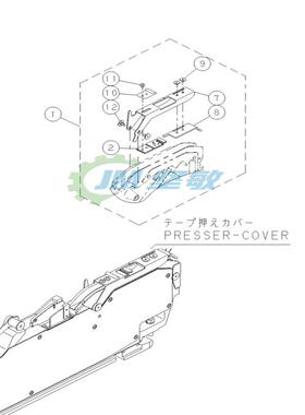 适用CM402 CM602 NPM12/16MM飞达压料盖N210089630AB KXFA1N0AA02