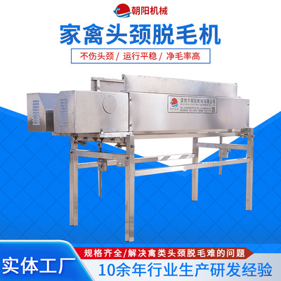 宰鸭流水线头颈脱羽机鸡鸭鹅连续式打脖机厂家直供禽类宰杀打脖机