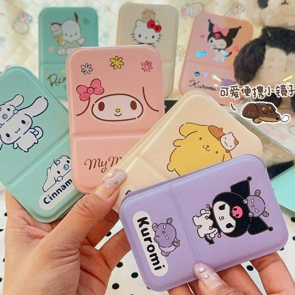 PU翻盖加厚可爱丑鱼大耳狗库洛米学生儿童便携补妆小镜子旅行便携,家庭/个人清洁工具,随身化妆镜,淘宝优惠券,粉丝福利购,淘宝优惠卷