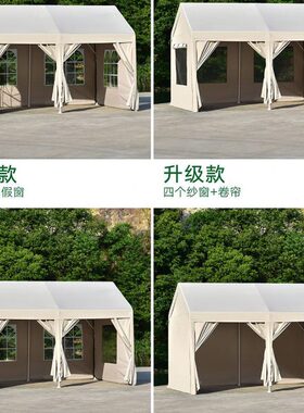 户外露营遮掩棚雨棚防紫外线防雨商业活动棚摆摊集市帐篷拆装棚