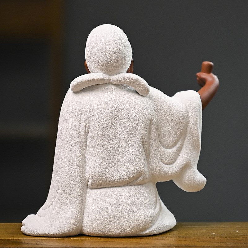 禅意紫砂历史人物李白醉r酒陶瓷工艺品创意家居客厅书房玄关装饰