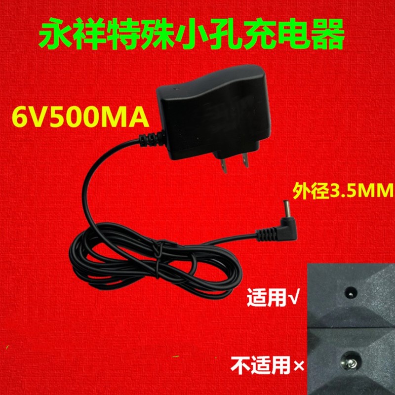 武义大河电子 永祥小孔电子秤充电器6V电子计价S秤充电器圆孔通用