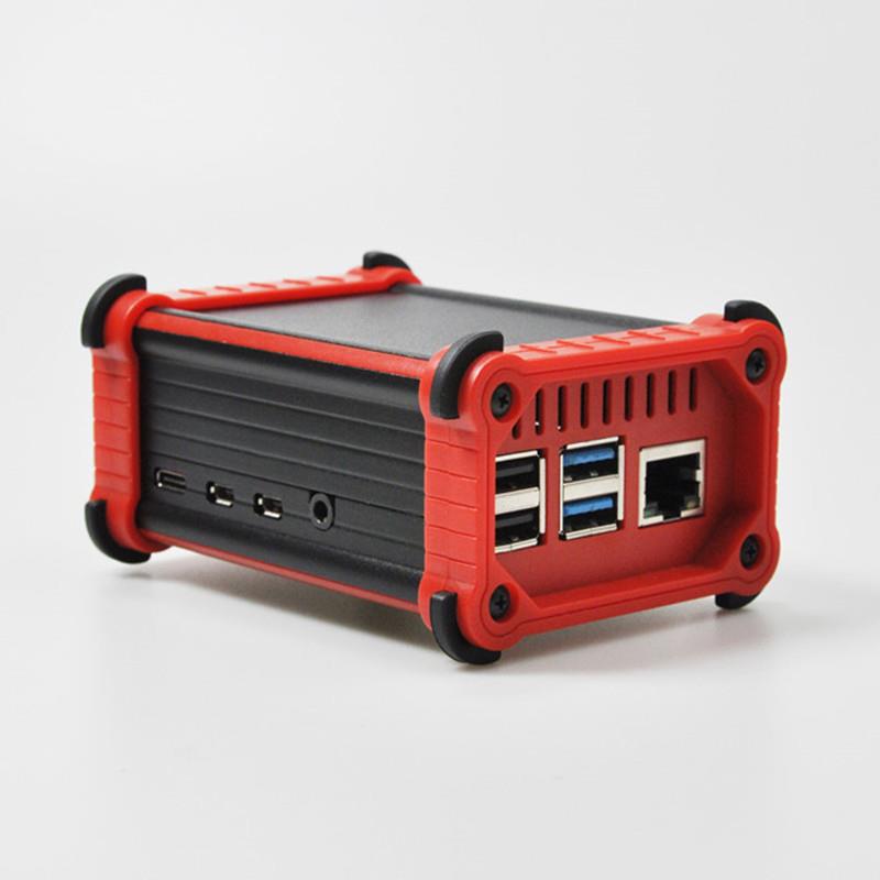 Raspberry Pi 4B树莓派散热外壳带风扇防水防尘防震