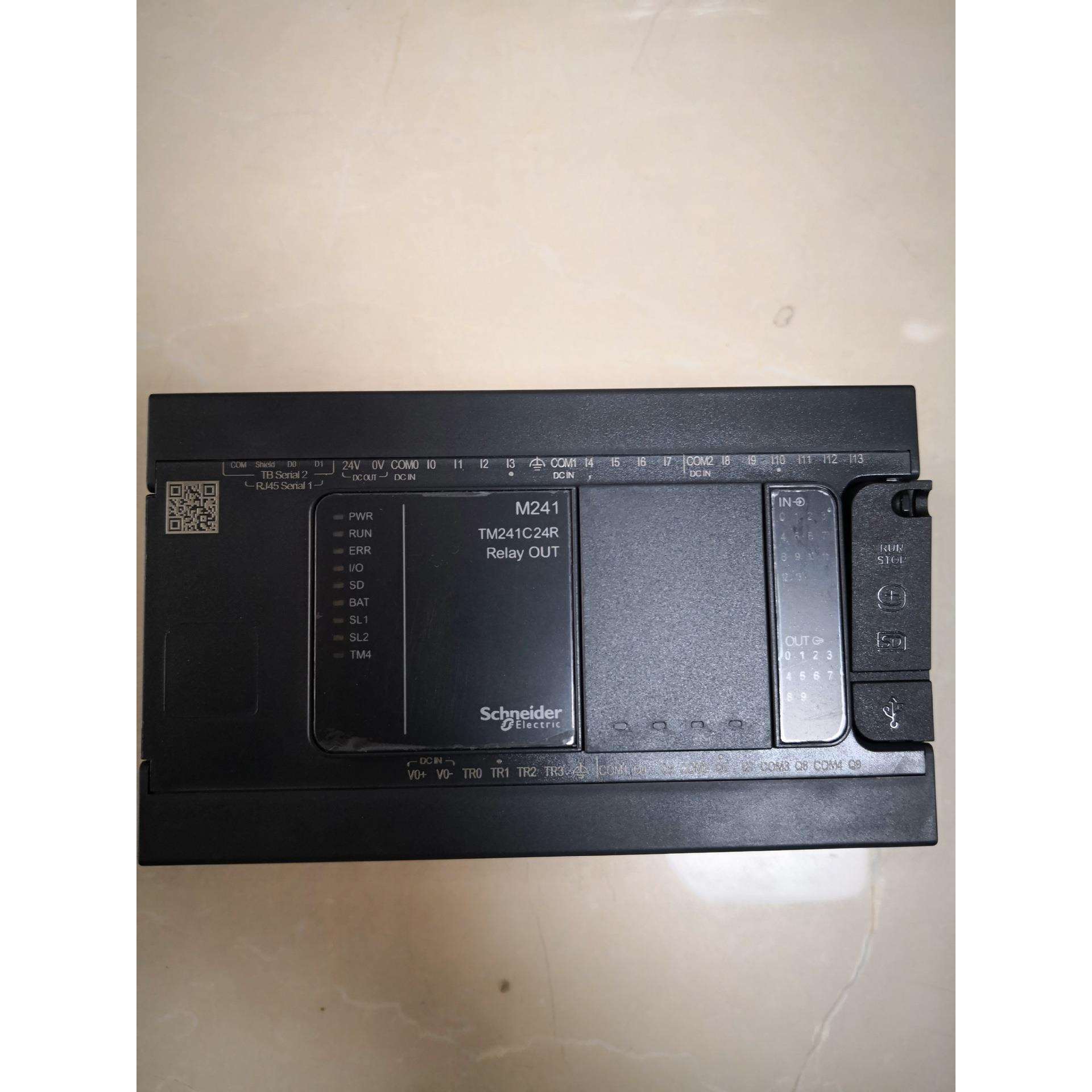 TM221CE16U PLC可编程控制器集成 1个以太网口，16点IO，漏型输出