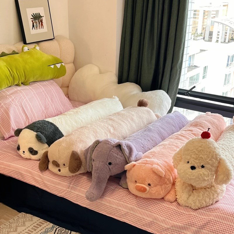 可爱动物猪猪长条抱枕q女生睡觉抱宿舍床上大靠枕夹腿睡觉侧睡神