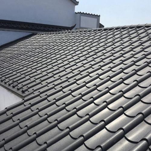 金属屋顶铝瓦 YX55-225-765仿古竹节瓦 氟碳漆铝合金铝镁锰屋面瓦