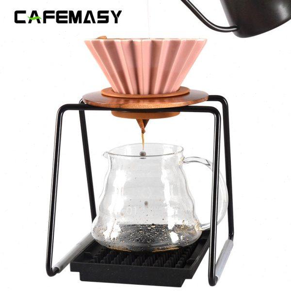 金属咖啡手冲架家用过滤杯架滤纸架V60架子防滑手冲咖啡架简易型