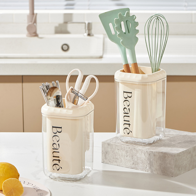 厨房筷子筒c收纳盒勺子叉沥水餐具置物架塑料筷子篓创意筷托筷子