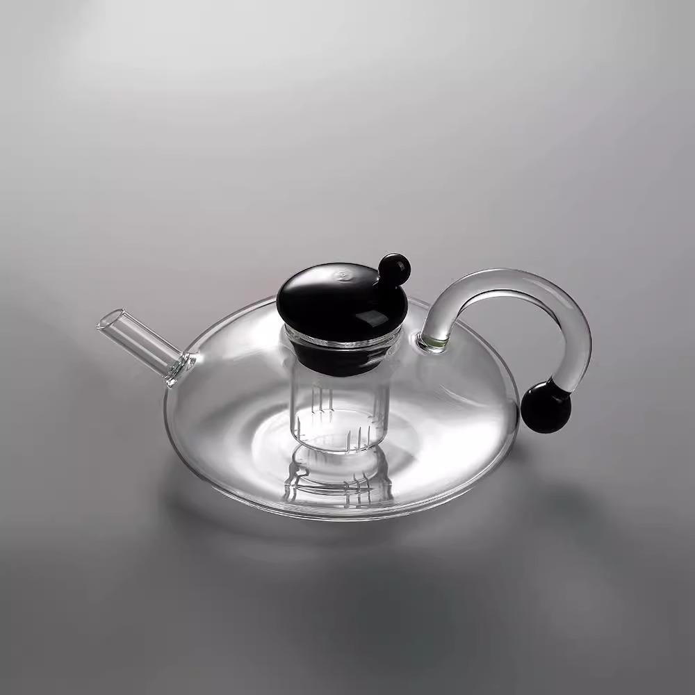 茶壶泡茶家用全玻璃茶壶套装中式焖煮过滤茶水分离2023新款茶具