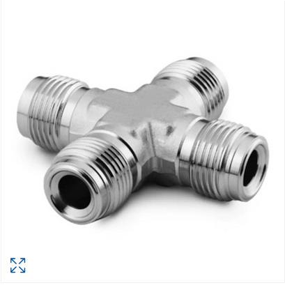 世伟洛克SS-8-VCR-CS不锈钢 VCR 面密封接头1/2 in. 联合四通接头