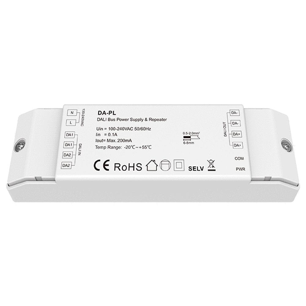Dali信号扩展器总线一体集成DALI电源信号中继器600⽶级联 DA-PL