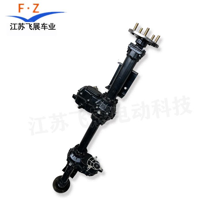 电动四轮车用五孔碟刹 改装 双电机驱动车桥带钣金结构