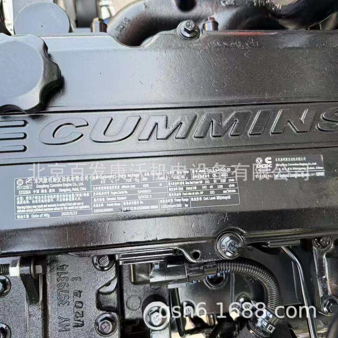 康明斯QSL9配件缸盖曲轴缸套组件气门增压器马达发电机水泵机油泵