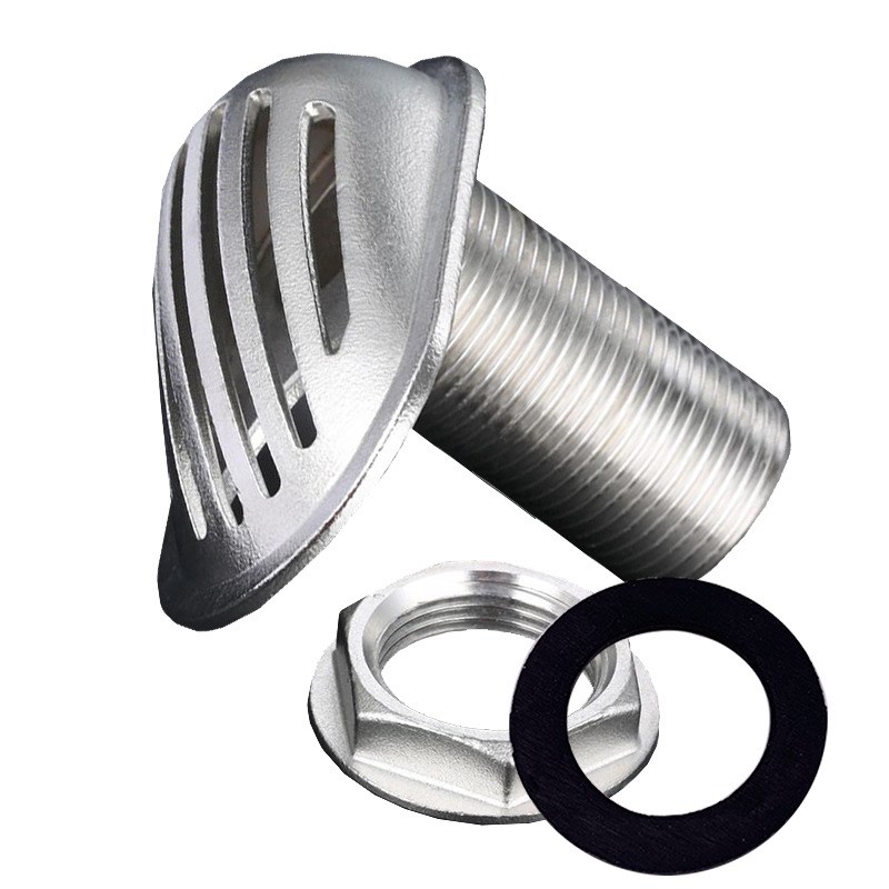 1件船用五金排口不锈钢 x鸭嘴过滤器3寸管螺纹带进气过滤器