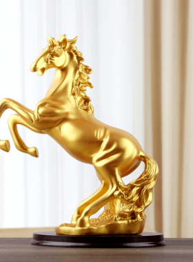 马到成功马摆件工艺n品家居装饰客厅电视酒柜办公室桌现代轻奢高