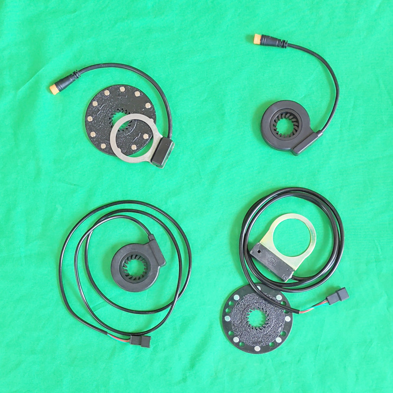 电动车自行车助力器单双霍尔速度传感器8/12磁一T体防水非力矩助