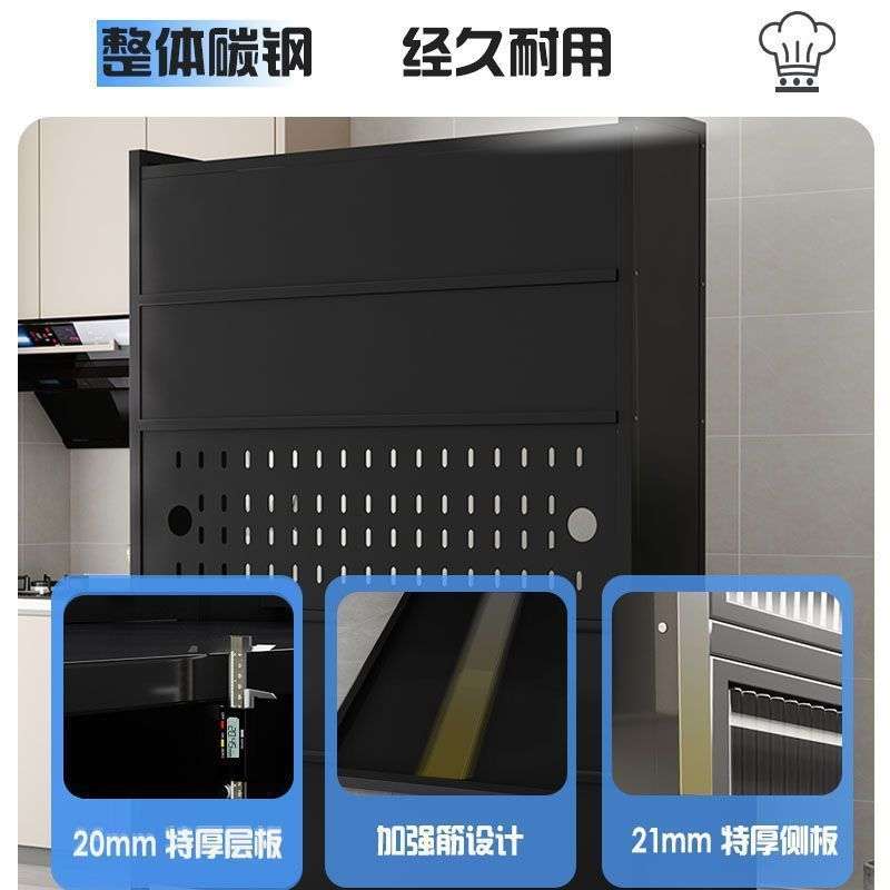 落地厨房橱柜双开门餐边柜特厚大容量宝宝喂养台婴儿用品收纳储柜