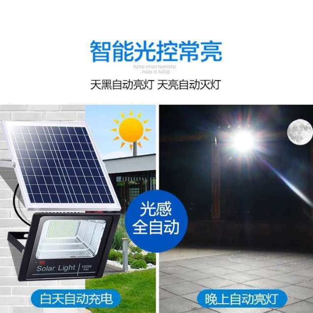 太阳能路灯投光灯户外新农村防水led照明太阳能投光灯