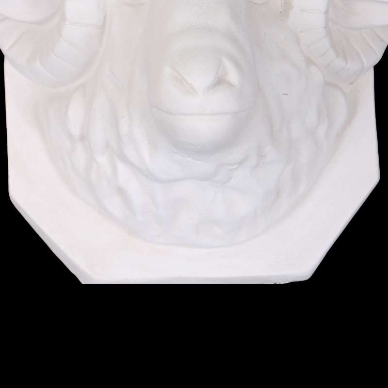 羊头半面石膏像素描写生静物模型摆件美术用品雕像石膏头像动物像