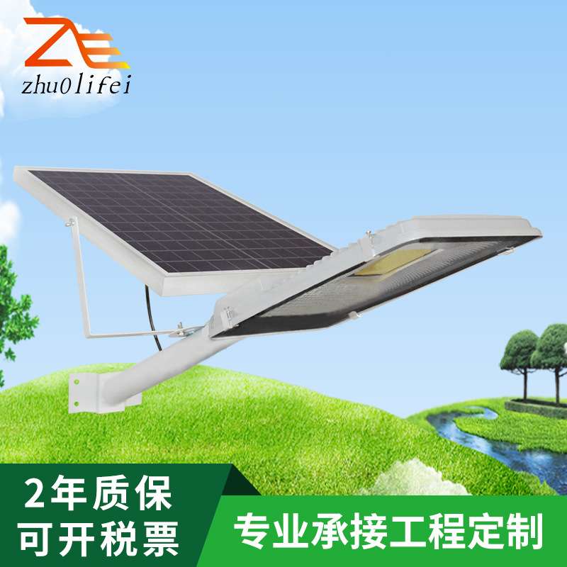 高亮LED路灯 40W 60w 100W太阳能灯分体摇控路灯一体化道路灯