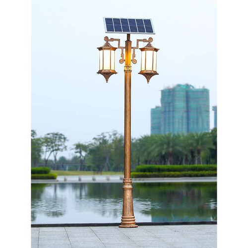 庭院灯户外3米太阳能led超亮大功率防水家用220v花园别墅高杆路灯