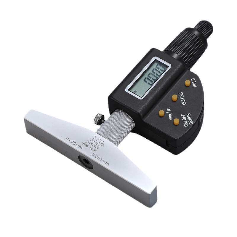 桂林量具 桂量牌 数显深度千分尺0-25 50 100 150深度千分尺