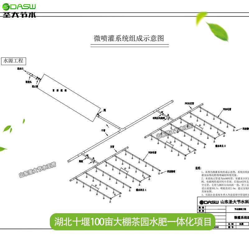 山西水肥一体化厂家 圣大节水提供100亩大田智能滴灌系统图纸清单