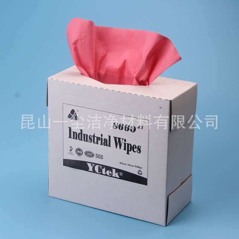 单抽盒装无尘擦拭纸多功能无尘纸工业设备无纺布擦拭纸