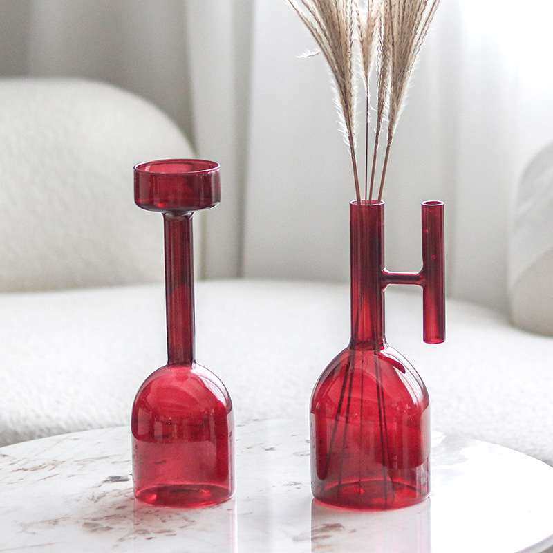 现代简约玻璃小花瓶花插花器烛台组合摆件北欧家居客厅餐桌装饰品,鲜花速递/花卉仿真/绿植园艺,割草机/草坪机,淘宝优惠券,粉丝福利购,淘宝优惠卷