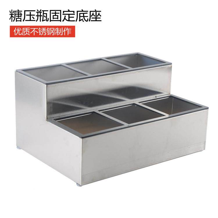 厂家直销 不锈钢六孔糖压瓶架 果糖定量器架 手压式果糖不锈钢架