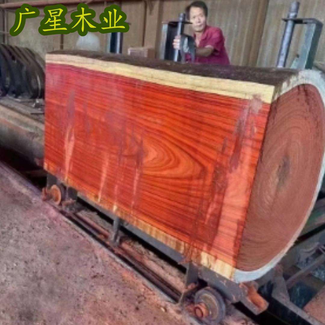 户外红花梨工程料加工古建材料花梨木原木家具木板庭院实木用